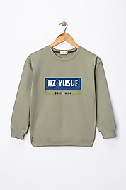 Erkek Çocuk "Hz Yusuf" Baskılı Pamuklu Sweat