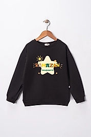 Çocuk "Ramazan Paylaşmaktır"  Baskılı Pamuklu Sweat