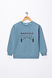Çocuk  "Ramazan Kerim"  Baskılı Pamuklu Sweat