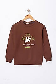 Erkek Çocuk  "Selahaddin Eyyubi" Baskılı Pamuklu Sweat