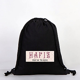"Hafız"   Baskılı Ham Bez Sırt Çantası %100 Pamuk