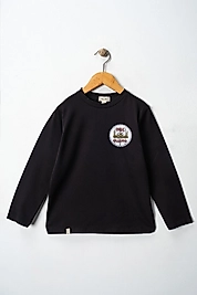 Yetişkin Uzun Kollu Bisiklet Yaka "Oruç Kalkandır"  Baskılı Tişört Mevsimlik Pamuklu