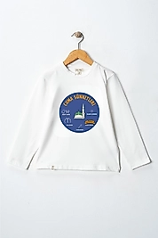 Kız Çocuk Uzun Kollu Bisiklet Yaka "Cuma Sünnetleri" Baskılı Tişört Mevsimlik Pamuklu