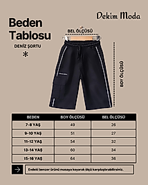 Erkek Çocuk Dizaltı Cepli Deniz Şortu