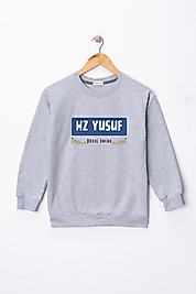 Erkek Çocuk "Hz Yusuf" Baskılı Pamuklu Sweat