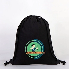 "Sa'd Bin Ebi Vakkas" Baskılı Ham Bez Sırt Çantası %100 Pamuk