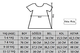 Kız Çocuk Tüllü "Ramazan Paylaşmaktır" Baskılı Elbise