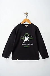 Yetişkin Uzun Kollu Bisiklet Yaka "Selahaddin Eyyübi"  Baskılı Tişört Mevsimlik Pamuklu