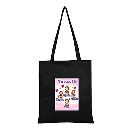 "Teravih" Namaz Baskılı Omuz Çantası Gabardin Kumaş