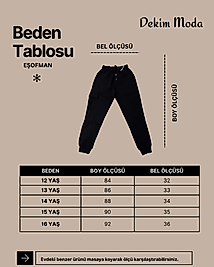 Okul ve Gündelik İçin İki İp Çocuk Eşofman Altı Paça Lastikli