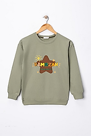 Çocuk "Ramazan Paylaşmaktır"  Baskılı Pamuklu Sweat