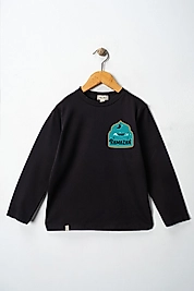 Yetişkin Uzun Kollu Bisiklet Yaka "Mübarek Ramazan"  Baskılı Tişört Mevsimlik Pamuklu