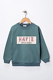 Kız Çocuk "Hafız Kuran Yolcusu" Baskılı Pamuklu Sweat