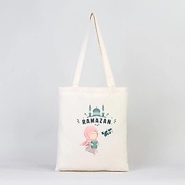 "Ramazan" Baskılı Omuz Çantası Gabardin Kumaş