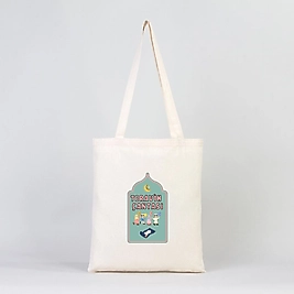 "Teravih Çantası" Baskılı Omuz Çantası Gabardin Kumaş