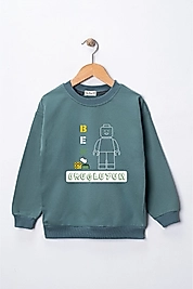 Erkek Çocuk "Ben Oruçluyum"  Baskılı Pamuklu Sweat