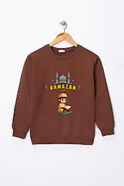 Erkek Çocuk "Ramazan"  Baskılı Pamuklu Sweat