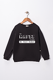 Çocuk "Bir Hafız Yetişir Bir Nesil Değişir" Baskılı Pamuklu Sweat
