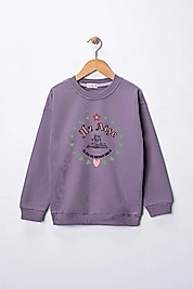 Kız Çocuk Hz Aişe Baskılı Pamuklu Sweat