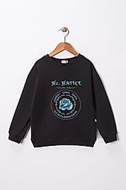 Kız Çocuk "Hz Hatice"  Baskılı Pamuklu Sweat