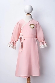 Müslin Çocuk Namaz Elbisesi | Namaz'la Kalbim Çiçek Açıyor Kalpli