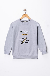 Erkek Çocuk "Hz Ali" Baskılı Pamuklu Sweat