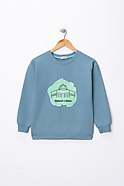 Erkek Çocuk "Mescid-i Aksa" Baskılı Pamuklu Sweat