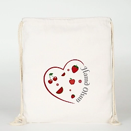 "Hamd Olsun" Baskılı Ham Bez Sırt Çantası %100 Pamuk Krem