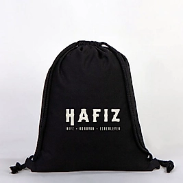 "Hafız"   Baskılı Ham Bez Sırt Çantası %100 Pamuk