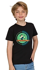 Erkek Çocuk Kısa Kollu Bisiklet Yaka "Hz Saad Bin Ebi Vakkas"  Ok Baskılı Tişört Mevsimlik Pamuklu