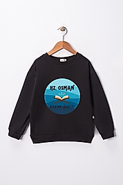 Erkek Çocuk "Hz Osman"  Baskılı Pamuklu Sweat