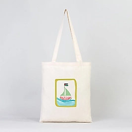 "Sumud, Özgür Filistin" Baskılı Omuz Çantası Gabardin Kumaş