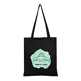 "Mescid-i Aksa" Baskılı Omuz Çantası Gabardin Kumaş