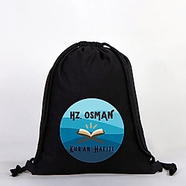 "Hz Osman"   Baskılı Ham Bez Sırt Çantası %100 Pamuk