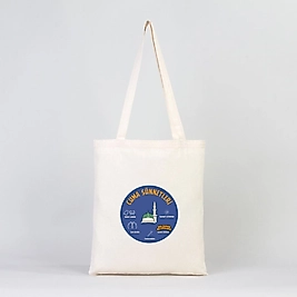 "Cuma Sünnetleri" Baskılı Omuz Çantası Gabardin Kumaş