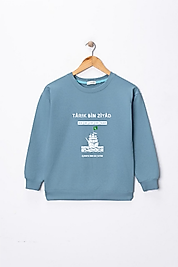 Erkek Çocuk "Tarık Bin Ziyad" Baskılı Sweat