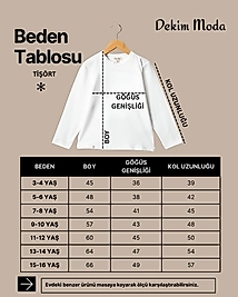 Kız Çocuk Uzun Kollu Bisiklet Yaka "Tesettürümle Mutluyum" Baskılı Tişört Mevsimlik Pamuklu