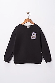 Kız Çocuk "Sevgiyle Namaz"  Baskılı Pamuklu Sweat