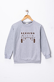 Çocuk  "Ramazan Kerim"  Baskılı Pamuklu Sweat