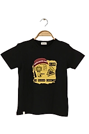 Yetişkin Kısa Kollu Bisiklet Yaka "Abdülhamid Han" Baskılı Tişört Mevsimlik Pamuklu