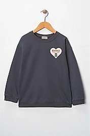 Kız Çocuk "Namaz Kalbe Şifadır"  Baskılı Pamuklu Sweat