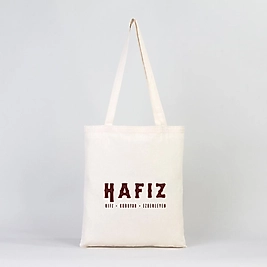 "Hafız"  Baskılı Omuz Çantası Gabardin Kumaş