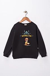 Erkek Çocuk "Ramazan"  Baskılı Pamuklu Sweat