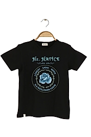 Yetişkin Kısa Kollu Bisiklet Yaka "Hz Hatice" Baskılı Tişört Mevsimlik Pamuklu