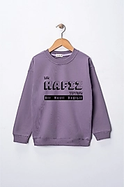 Çocuk "Bir Hafız Yetişir Bir Nesil Değişir" Baskılı Pamuklu Sweat