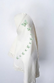 Pamuk Fistolu Çocuk Başörtüsü | Yeşil Kelebekler