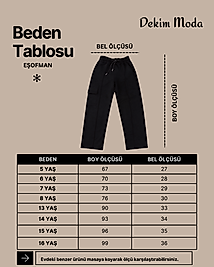 Okul ve Gündelik İçin İki İp Çocuk Eşofman Altı