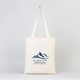 "Biz Uhud'u Severiz" Baskılı Omuz Çantası Gabardin Kumaş