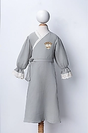 Müslin Çocuk Namaz Elbisesi | Namaz'la Kalbim Çiçek Açıyor Kalpli