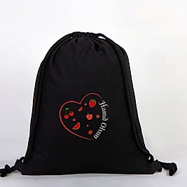 "Hamd Olsun" Baskılı Ham Bez Sırt Çantası %100 Pamuk Krem